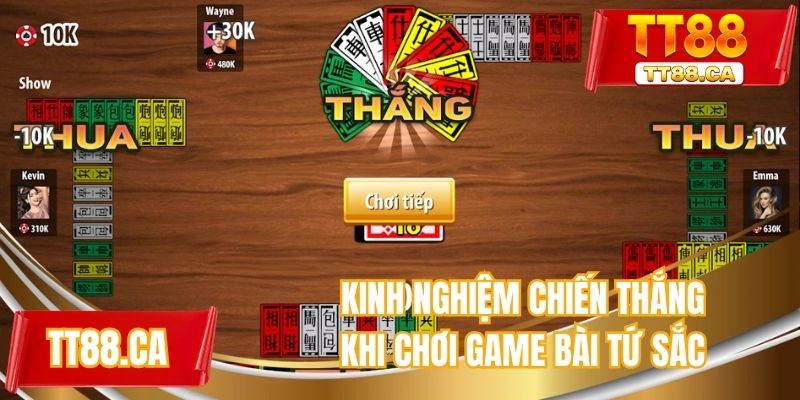 Kinh nghiệm chiến thắng khi chơi game bài Tứ Sắc